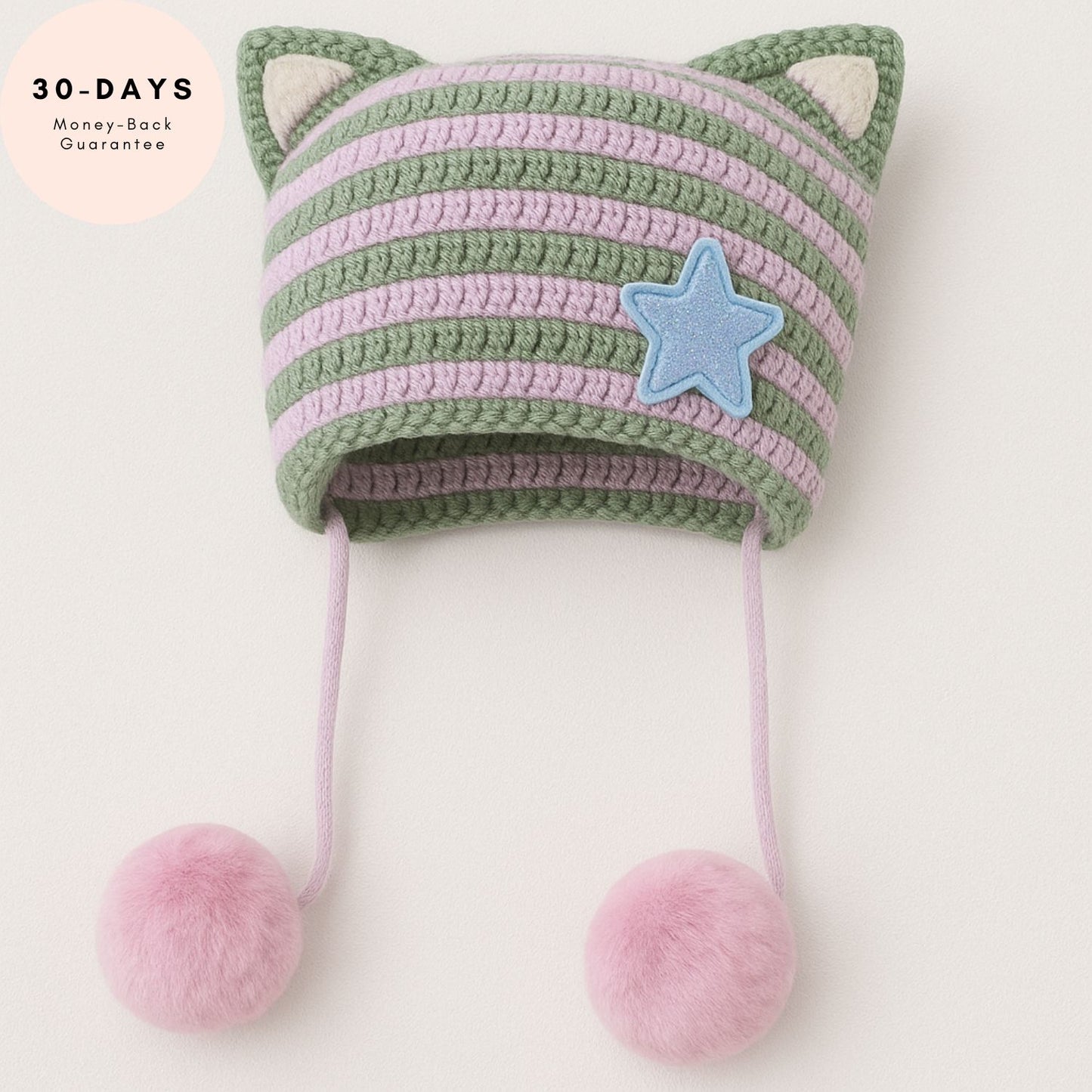 CozyKit Beanie – Warmth & Confidence for Her (Toffee Stripe)