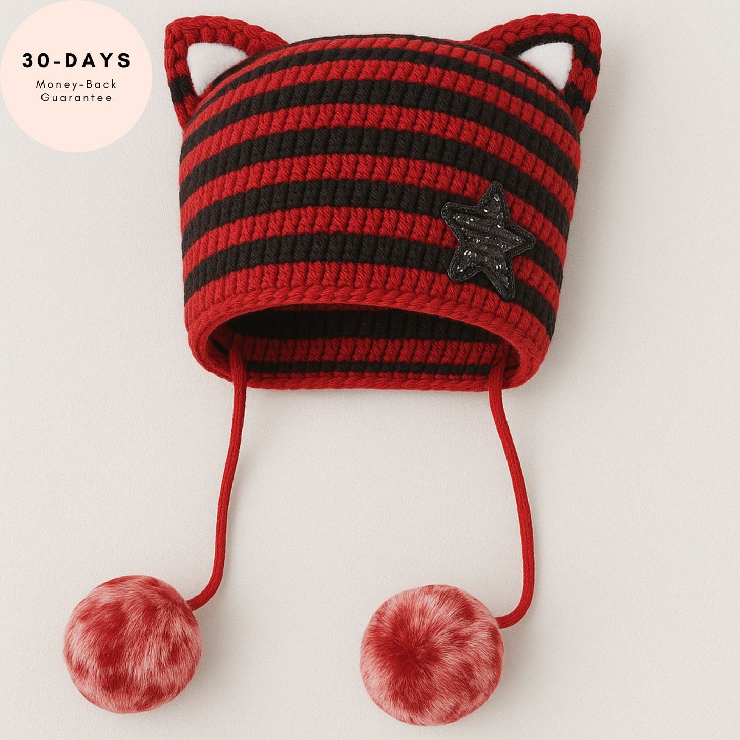 CozyKit Beanie – Warmth & Confidence for Her (Toffee Stripe)