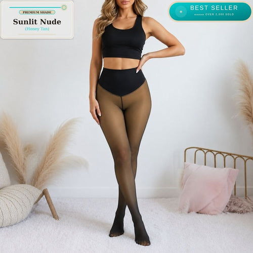 Original Magic Fleece-Lined Compression Leggings (Sunlit Nude)