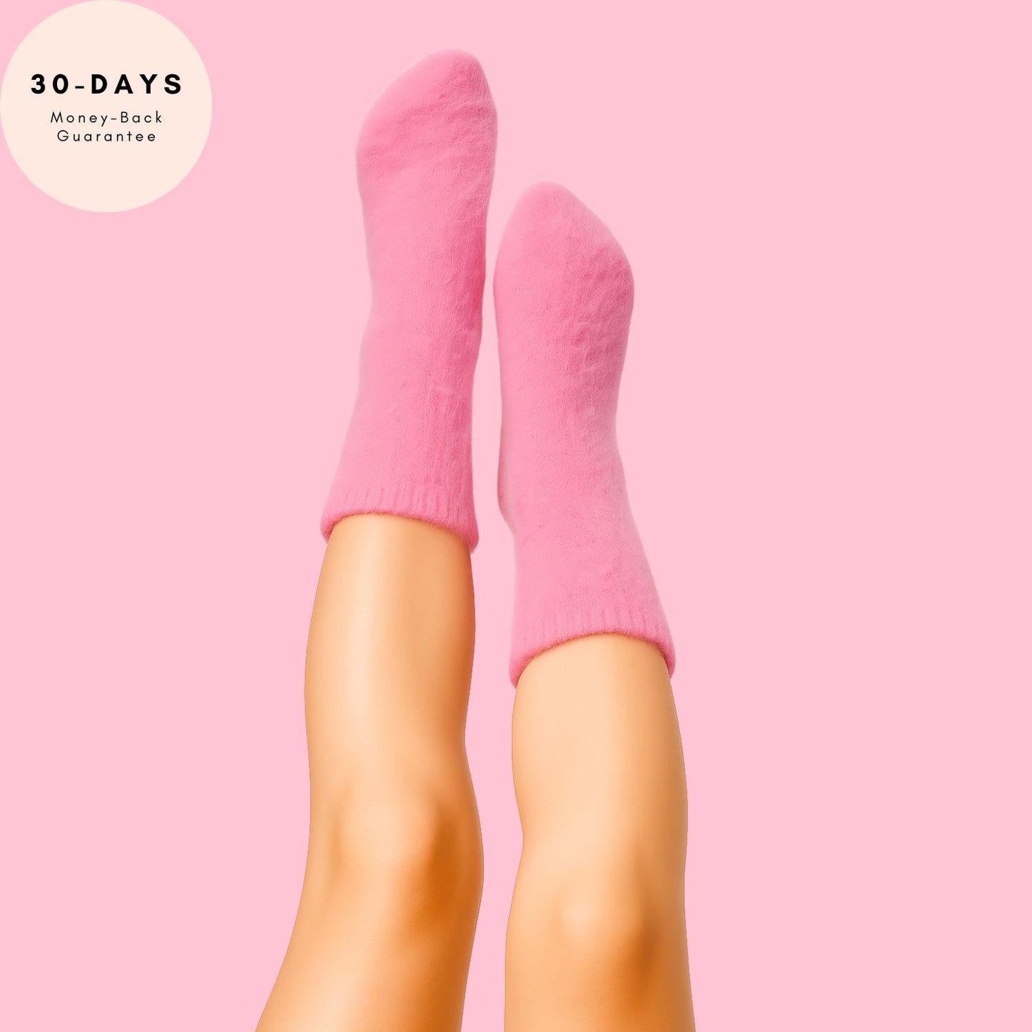 Lounge Luxe – Mid-Calf Fuzzy Socks (Midnight Black)